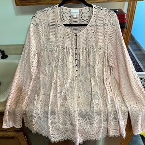 Shyanne Women's Lace Blouse, Size L, Brand New with tags!